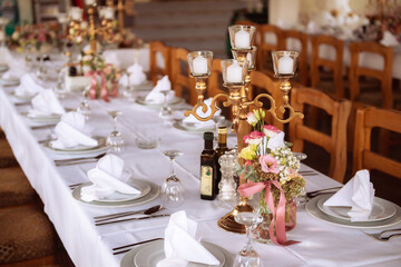 Elegant Outdoor Dining Setup for Weddings and Celebrations in Dalmatia, Croatia, Featuring Rustic Wooden Chairs and Beautifully Arranged Tables