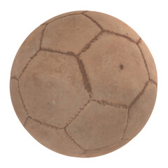 old football isolated on transparent