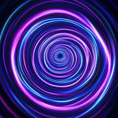 Neon Spiral Abstract Background