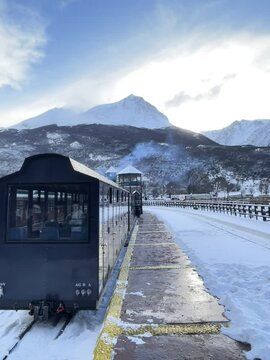 tren en la nieve 