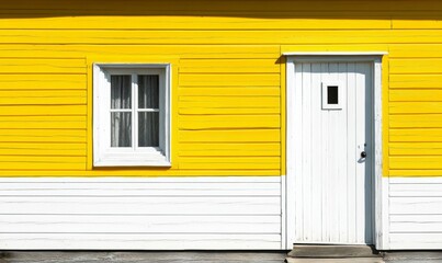 Fototapeta premium yellow and white painted wood