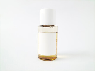 skin care product bottles isolated on white background