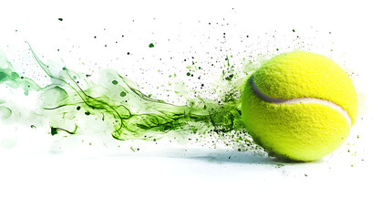 new tennis ball isolated png file on white background for creative tennis ball mockups and design projects
