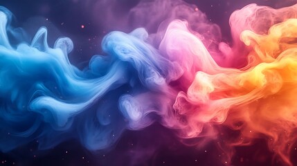 Fototapeta premium Fluid movement colors forming intricate abstract shapes image