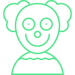 Clown icon single vector illustration