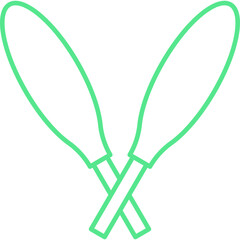Sticks icon single vector illustration