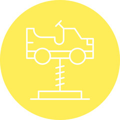 Cars Swing icon single vector illustration