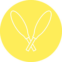 Sticks icon single vector illustration