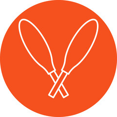 Sticks icon single vector illustration