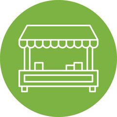 Tuck SHop icon single vector illustration