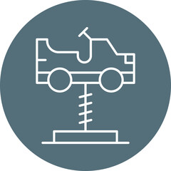 Cars Swing icon single vector illustration
