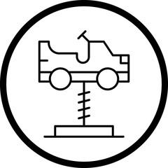 Cars Swing icon single vector illustration