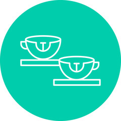 Cups Swing icon single vector illustration