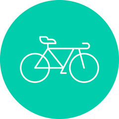 Bicycle icon single vector illustration