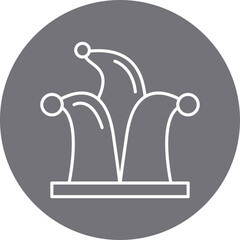 Fool's Hat icon single vector illustration