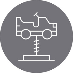 Cars Swing icon single vector illustration