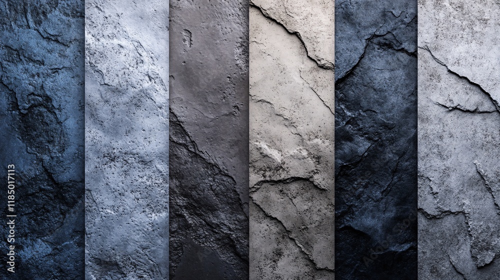 Aufkleber set of stone backgrounds showing different textures and colors