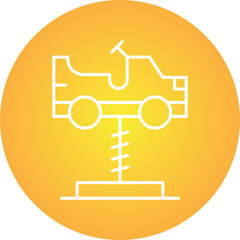 Cars Swing icon single vector illustration