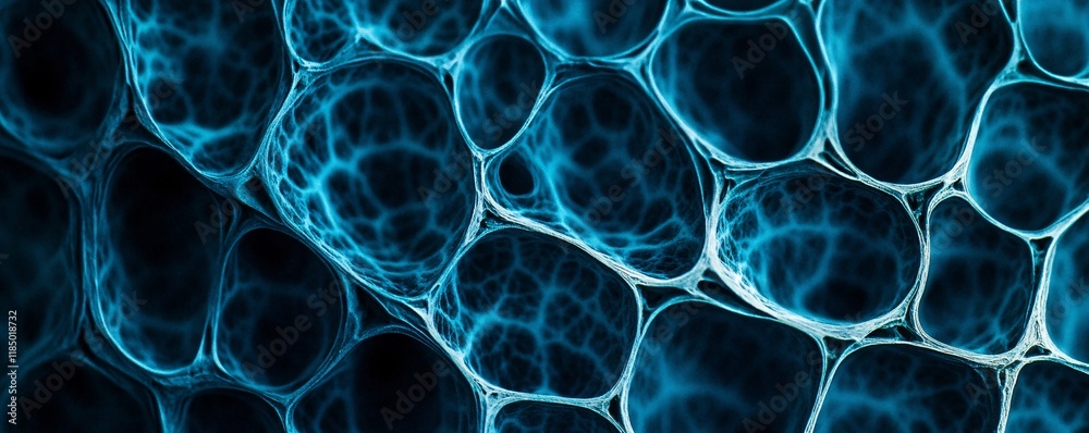 Aufkleber abstract organic structure forming a network of interconnected cells