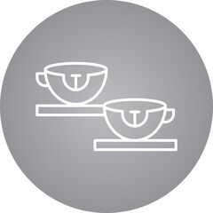 Cups Swing icon single vector illustration