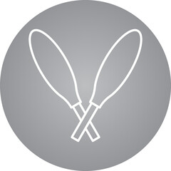 Sticks icon single vector illustration