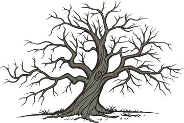 silhouette of a tree