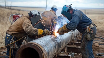 Pipeline Welders at Work: A Day in the Life of Energy Infrastructure Construction