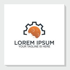 space maintenance logo design vector, Nasa construction logo design