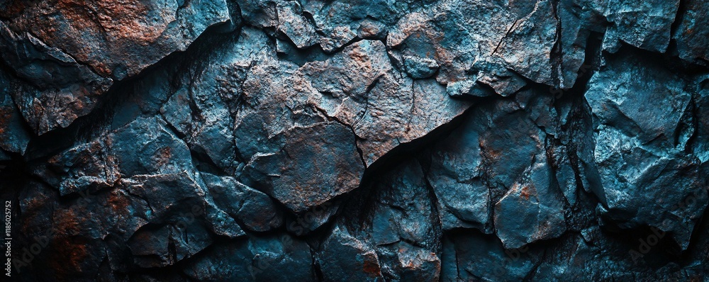 Poster dark rock face texture creating dramatic natural background