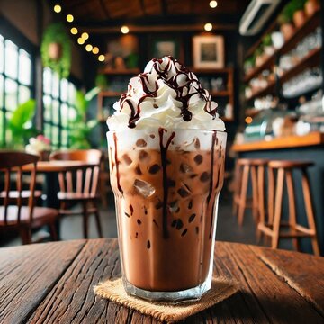 Iced Mocha: Refreshing Coffee Drink with Creamy Chocolate Flavor