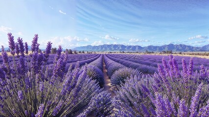Fototapeta premium Lavender Field in Bloom