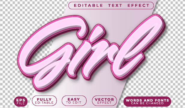 Girl Woman Cute Princess Lady Angel Fully Editable Vector Text File