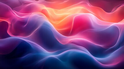 Fototapeta premium Creative abstraction with bold gradients and smooth textures picture