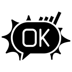 Ok Sticker Icon