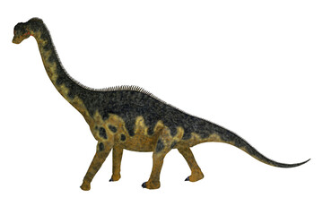 Europasaurus Dinosaur Walking - Europasaurus was a sauropod herbivorous dinosaur that lived in Germany, Europe during the Jurassic Period. © Catmando