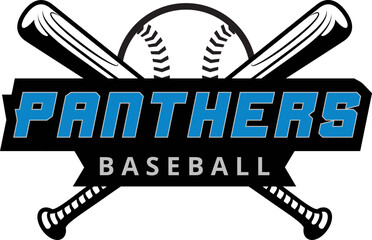 Panthers Baseball Logo, Panther, Panthers Baseball 