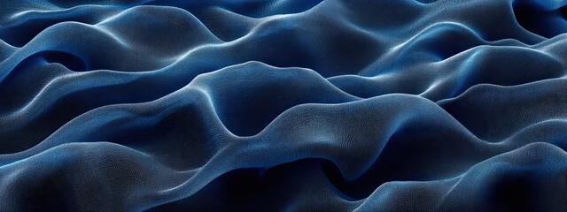 Fototapeta premium Abstract wave blue pattern background line light flow graphic energy. Particle blue wave science abstract modern design wavy concept shape data 3d business futuristic tech sound geometric black space