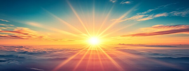 Serene Sunset: Natural Beauty, Atmospheric Tranquility, Sky Inspiration, and Scenic Landscapes