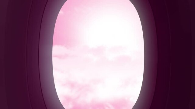 Romantic View for the Sky From Airoplan Window
