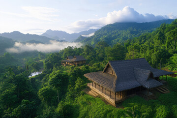 Mountain Retreat Amidst Lush Greenery