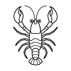 Elegant Lobster Line Art Designs