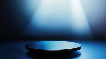 A Black Object Sitting on Top of a Table With Light Shining on It - Generative AI