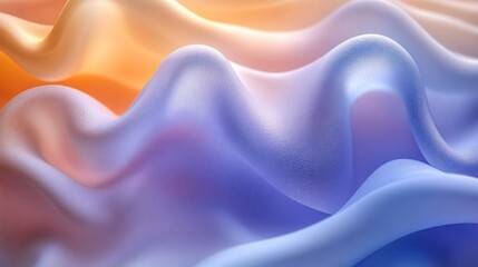 Fototapeta premium Flowing gradient waves, abstract background.