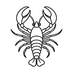 Elegant Lobster Line Art Designs