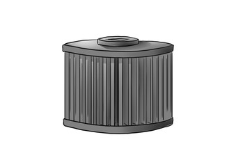 Handmade Illustartion of an Oil Filter