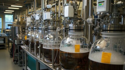 Bioreactor Fermentation Process in a Modern Laboratory