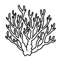 Elegant Coral Line Art Designs