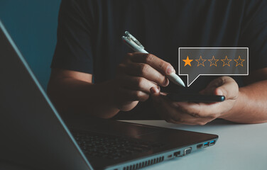 Review rating 1 star, low quality, unhappy, feedback and opinions complaints from the client, bad...