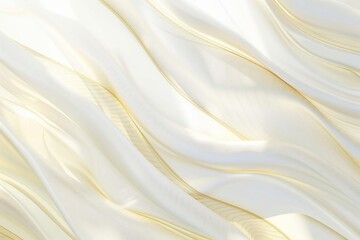 Obraz premium Abstract white background with gold wavy curve