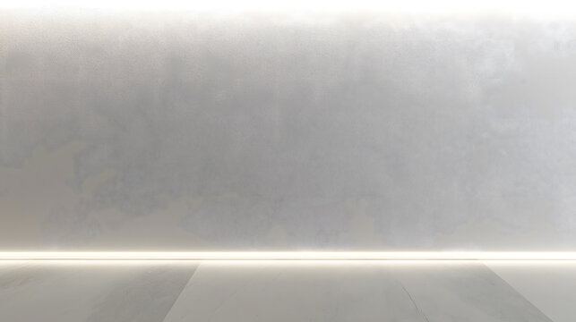 Clean minimalist wall with diffused light